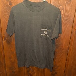 Men's Black Graphic Pocket T-Shirt Easton, MN Bar